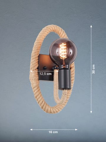 FISCHER & HONSEL Wandlamp "Yara" lichtbruin - (B)16 x (H)30 cm