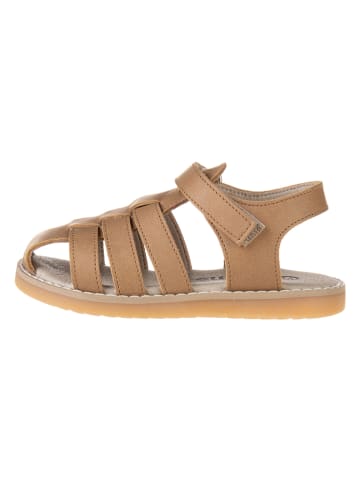 kmins Leren enkelsandalen beige