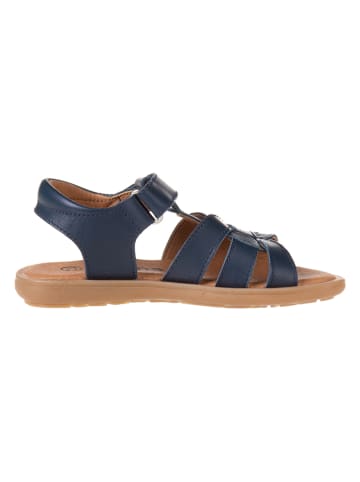 kmins Leren sandalen donkerblauw