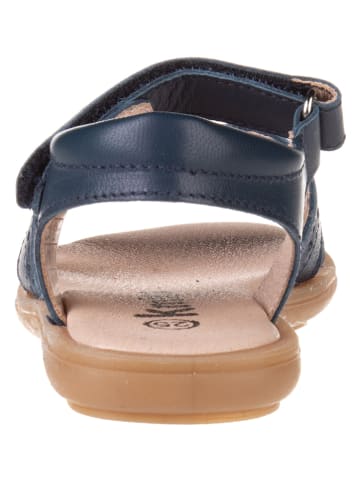 kmins Leren sandalen donkerblauw