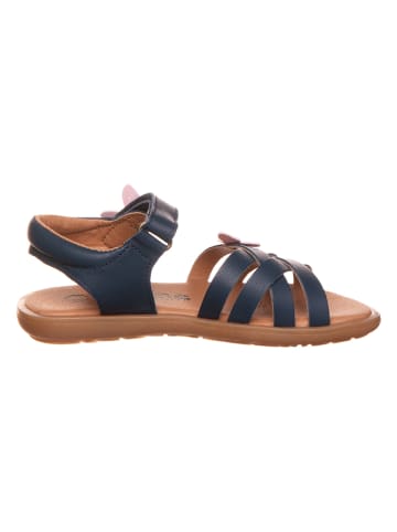 kmins Leder-Sandalen in Dunkelblau