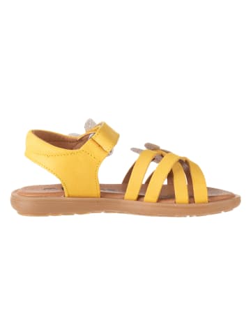 kmins Leder-Sandalen in Gelb