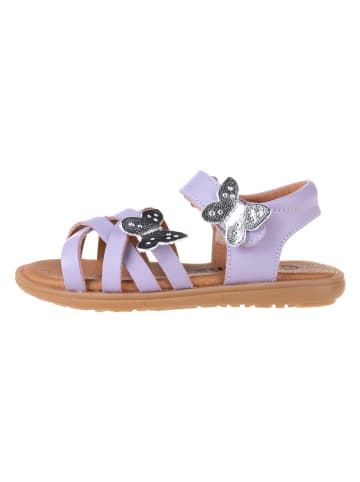 kmins Leren sandalen lila