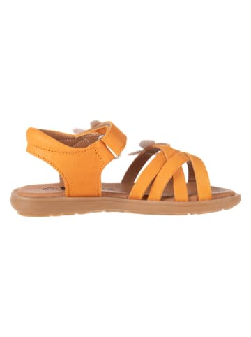 kmins Leren sandalen oranje