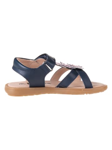 kmins Leren sandalen donkerblauw