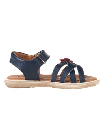 kmins Leren sandalen donkerblauw