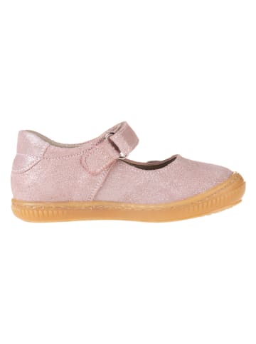 kmins Leder-Spangenballerinas in Rosa