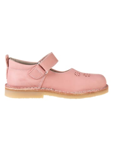 kmins Leder-Spangenballerinas in Rosa