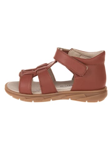 kmins Leder-Sandalen in Braun