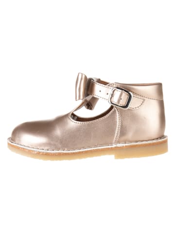 kmins Leder-Halbsandalen in Gold