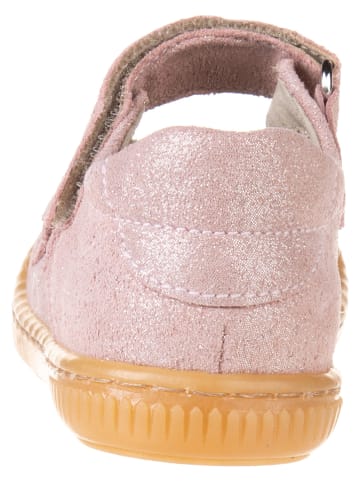 kmins Leder-Spangenballerinas in Rosa