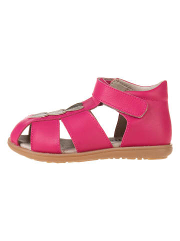 kmins Leren enkelsandalen roze