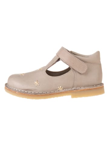 kmins Leren enkelsandalen beige