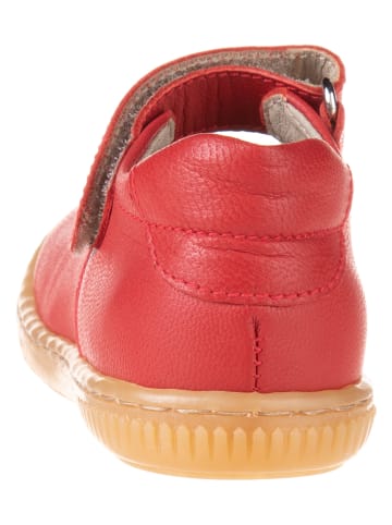 kmins Leder-Spangenballerinas in Rot