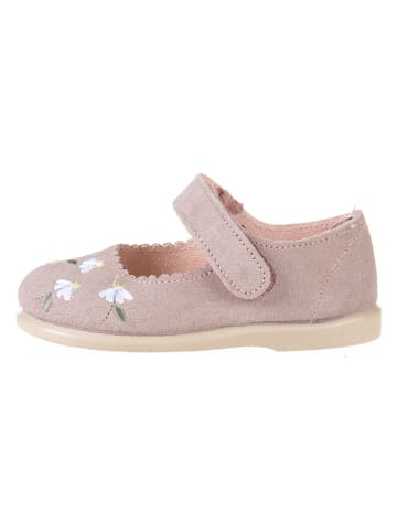 kmins Leder-Spangenballerinas in Rosa