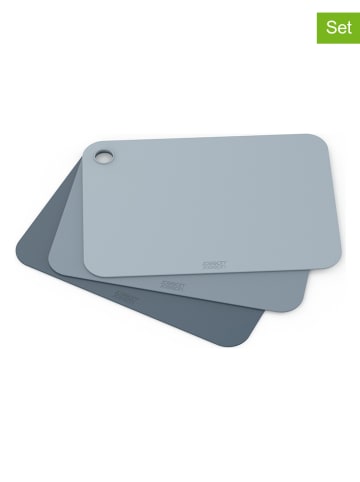 JosephJoseph 3er-Set: Schneidebretter "Sky" in Hellblau/ Blau - (L)34 x (B)24 cm