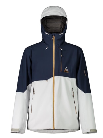 Maloja Ski-/snowboardjas "MudestM" wit/donkerblauw