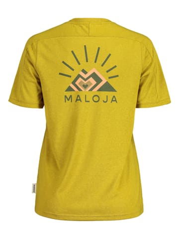 Maloja Trainingsshirt "HelmkrautM" mosterdgeel