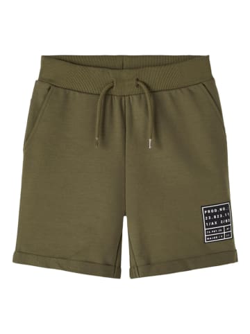 name it Szorty dresowe "Frank" w kolorze khaki