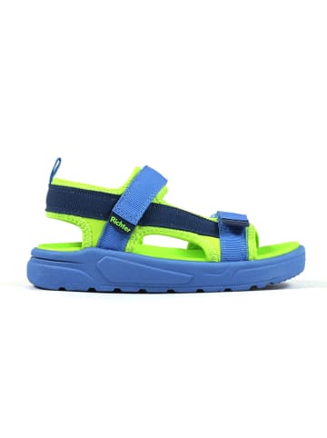 Richter Shoes Sandalen lichtblauw/geel