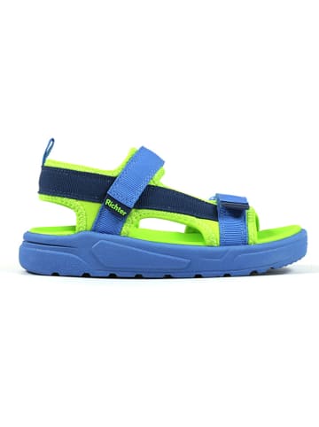 Richter Shoes Sandalen lichtblauw/geel