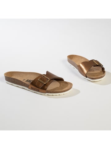 BACKSUN Pantoletten "Riva" in Bronze