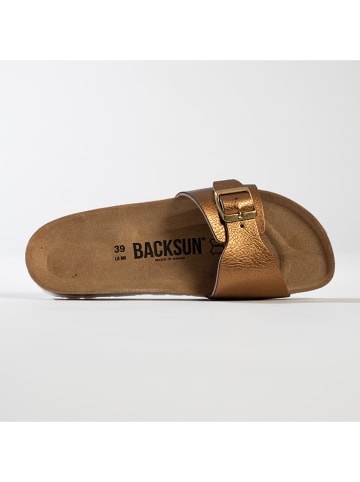 BACKSUN Pantoletten "Riva" in Bronze
