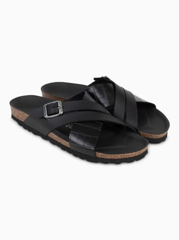 BACKSUN Slippers "Francis" zwart