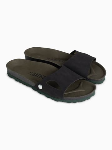 BACKSUN Slippers "Firmin" zwart