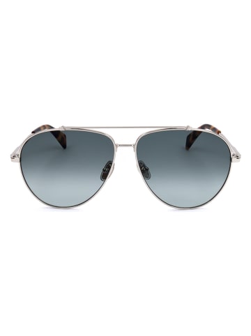 Lanvin Męskie okulary przeciwsłoneczne w kolorze srebrno-niebieskim