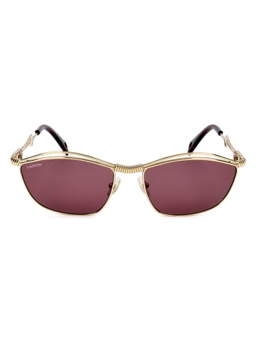 Lanvin Damskie okulary przeciwsłoneczne w kolorze złoto-fioletowym