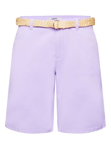 ESPRIT Szorty chino w kolorze lawendowym