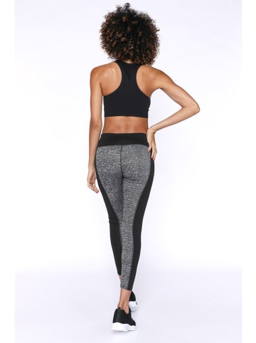 Onamaste Funktionsleggings in Schwarz/ Grau