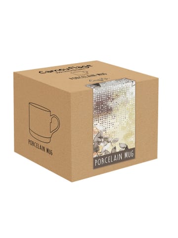 Easy Life Kubek "Camouflage" w kolorze białym ze wzorem - 375 ml