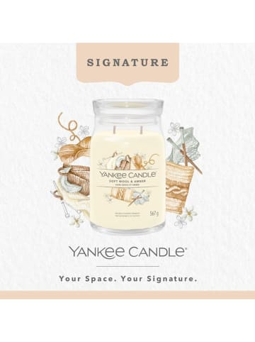 Yankee Candle Duftkerze "Soft Wool & Amber" - 567 g