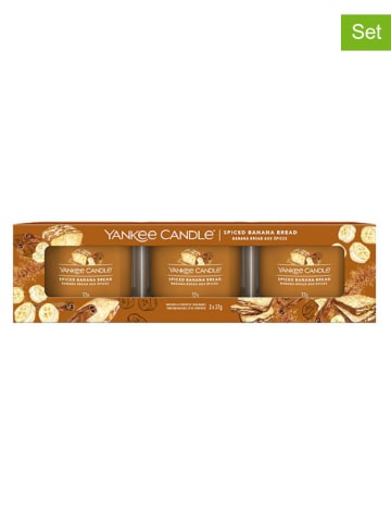 Yankee Candle Mini świeca zapachowa (3 szt.) - Spiced Banana Bread - 3 x 37 g