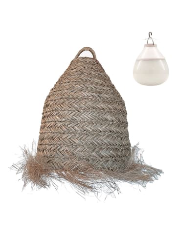 lumisky Lampa wisząca "Anafi" w kolorze jasnobrązowym - wys. 35 x Ø 30 cm