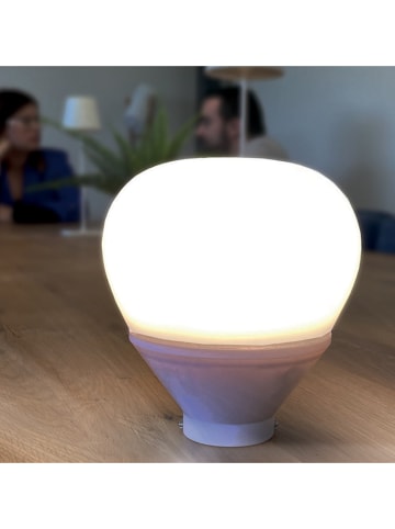 lumisky Lampa dekoracyjna LED "Lys" w kolorze białym - 11 x 12 cm