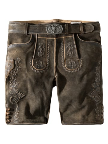 Stockerpoint Lederhose "Oliver" in Dunkelbraun