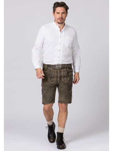 Stockerpoint Lederhose "Oliver" in Dunkelbraun
