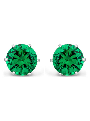 Diamant Exquis Weißgold-Ohrstecker mit Edelsteinen
