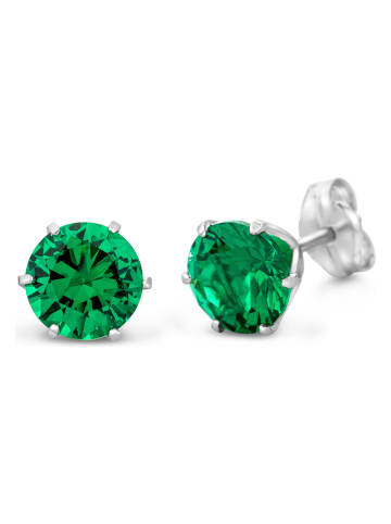 Diamant Exquis Weißgold-Ohrstecker mit Edelsteinen