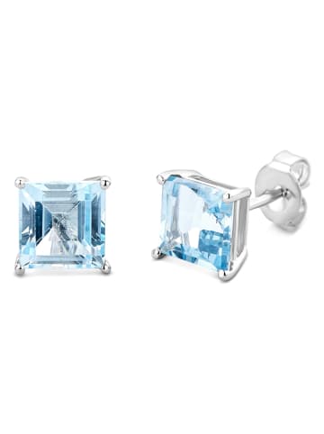 Diamant Exquis Weißgold-Ohrstecker mit Edelsteinen