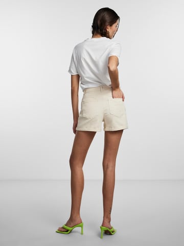 Pieces Jeans-Shorts in Creme