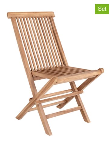 House Nordic 2-delige set: stoelen naturel - (H)89 cm