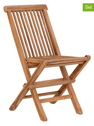 House Nordic 2er-Set: Stühle in Natur - (H)58 cm