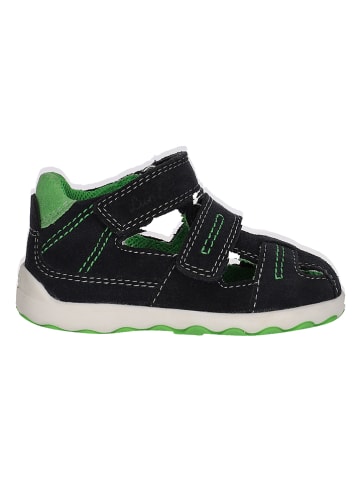 Lurchi Enkelsandalen "Iki" zwart/groen