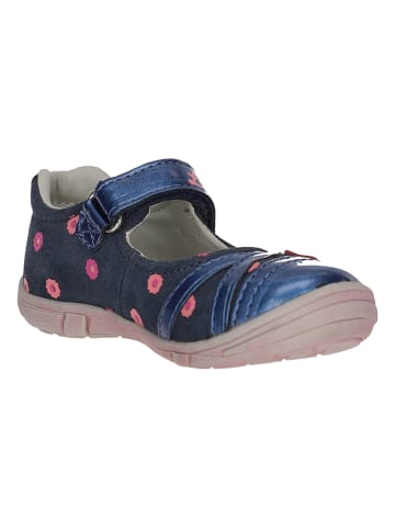 Lurchi Skórzane baleriny "Rilla" w kolorze granatowym