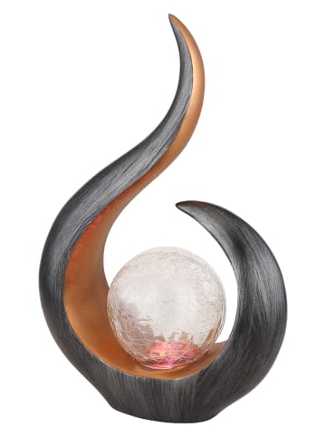 Globo lighting LED-Solarleuchte in Anthrazit - (B)22,5 x (H)33,5 x (T)10 cm