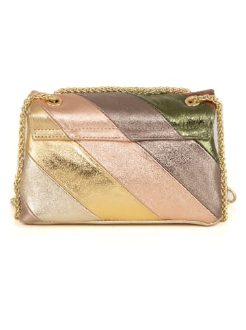Anna Morellini Leder-Umhängetasche "Bettina" in Bunt - (B)22 x (H)29 x (T)8 cm